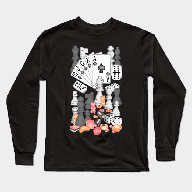 Game Knight Long Sleeve T-Shirt by PerrinLeFeuvre